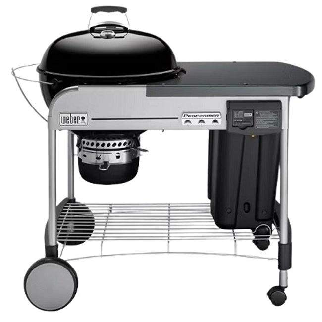 Vendita online Barbecue a carbone Weber Perfomer Deluxe GBS Ø 57 cm BLACK